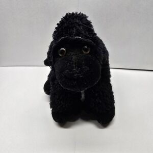 Aurora Gorilla Plush Stuffed Animal Unisex Small Black Safari Jungle Wildlife 6"